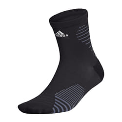 adidas Running Mid-Crew Socks (1-Pair)  Black/Onix Grey/Silver Reflect