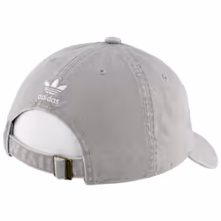 adidas Originals Men's Relaxed Fit Strapback Hat  Stone Grey/White  On