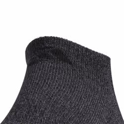 adidas Men's Athletic Cushioned No Show Socks with Arch Compression for a Secure fit 6-Pair  Black/Onix Grey  Large