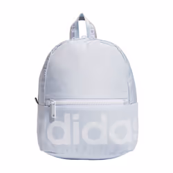 adidas Linear Mini Backpack Small Travel Bag  Sky Tint/White/Glory Grey  10.5 inch x8.5 inch x5 inch