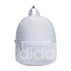 adidas Linear Mini Backpack Small Travel Bag  Sky Tint/White/Glory Grey  10.5 inch x8.5 inch x5 inch
