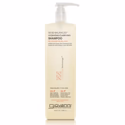 GIOVANNI 50:50 Balanced Hydrating Clarifying Shampoo  33.8 oz. Leaves Hair pH Balanced & Clean  Ideal for Over-Processed  Str ...