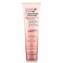 GIOVANNI Frizz Be Gone Smoothing Hair Mask - Natural Hair Smoothing Formula with Shea Butter & Sweet Almond Oil Macadamia C ...