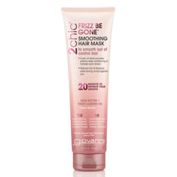 GIOVANNI Frizz Be Gone Smoothing Hair Mask - Natural Hair Smoothing Formula with Shea Butter & Sweet Almond Oil  Macadamia  Color Safe  Vegan  2chic -