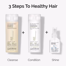 GIOVANNI Tea Tree Triple Treat Invigorating Shampoo - Cooling Peppermint, Eucalyptus & Rosemary, Helps Strengthen & Rejuvenate Hair & Scalp, Salon Qua