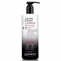 GIOVANNI D:tox Daily Shampoo  24 oz. - Activated Charcoal  Super-Antioxidants Acai & Goji Berry