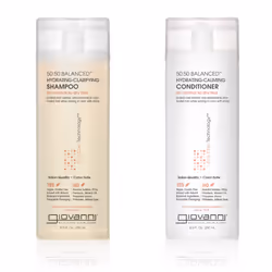 GIOVANNI 50:50 Balanced Shampoo & Conditioner Set - Hydrating  Clarifying  & Calming to Clean & Moisturize  For Over-Processe ...