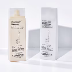 GIOVANNI HAIR CARE PRODUCTS Giovanni Smooth as Silk Deeper Moisture Shampoo & Conditioner Set  24 Oz. Calms Frizz  Detangles  Wash & Go  Co Wash  No P