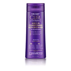 GIOVANNI Curl Habit Curl Defining Leave-In Conditioning & Styling Elixir - For All Curl Types  Vegan  Cruelty Free - 8.5 oz (Pack of 1)