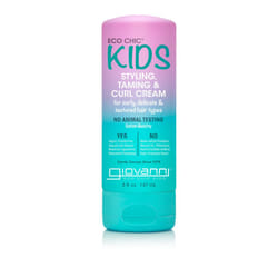 GIOVANNI Eco Chic Kids Styling Taming & Curl Cream - Kids Curl Cream  Kids Curly Hair Products  Curl Cream For Curly Hair Kids  For Curly  Delicate An