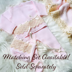 Escalett Layette Newborn Baby Knitted Blanket  Breastfeeding  Coming Home  or Any Occasion Knit Blanket  (4049  Pk/Bg)
