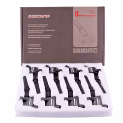 Micro Set of 8 Curved Boot Ignition Coil Pack Compatible with Ford Lincoln Mercury 4.6L 5.4L V8 Replacement for DG508 C1454 C ...