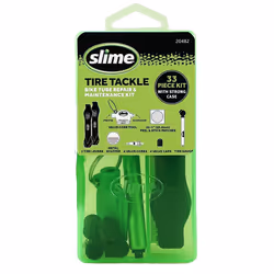 Slime 20482 Tire Tackle: Bike Tube Repair & Maintenance Kit 33 Pieces