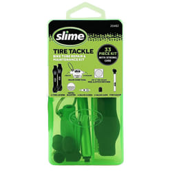 Slime 20482 Tire Tackle: Bike Tube Repair & Maintenance Kit  33 Pieces