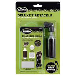 Slime 20495 Deluxe Tire Tackle: Bike Tube Repair & Inflation Kit