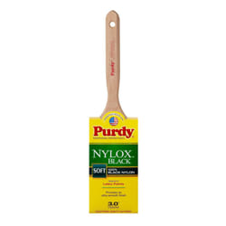 Purdy 144316130 Nylox Black Series Nylo-Peacock Flat Trim Paint Brush  3 inch