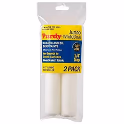 6-1/2 x 1/4 Nap Purdy 140626010 White Dove Jumbo Mini-Roller Cover Woven 2-Pack