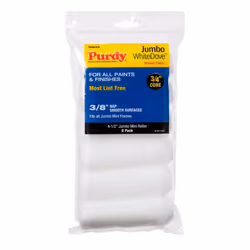 Purdy 140624612 Jumbo Mini White Dove Roller Replacements 6-Pack 4-1/2 inch x 3/8 inch nap
