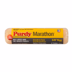 Purdy 144602092 Marathon NylonPolyester 38 Nap cover  9 X 38 inch  White