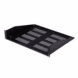 Gator Cases GRW-SHELFVNT2, Rack shelf, Black, Steel, 30 kg, 2U, 482 mm