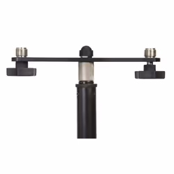 Gator Frameworks GFWMIC1TO2, Desktop microphone stand, Desk mount base, Black, Aluminium, 5/8", 197 mm