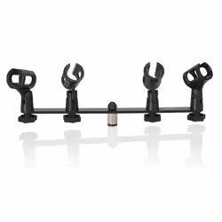 Gator Frameworks GFWMIC1TO4, Mount set, Black, 5/8", Aluminium, 375 mm, 44 mm