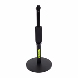 Gator Frameworks SH-DESKTOP1, Desktop microphone stand, Round base, Black, Steel, Steel, 3/8 5/8"