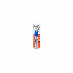 Sharpie Permanent Markers, Fine Point, Blue, 2-Pack (1765449)