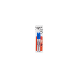 Sharpie Permanent Markers, Fine Point, Blue, 2-Pack (1765449)