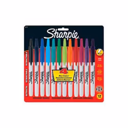 Sharpie 32707, Assorted colours, Fine tip, Aqua colour, Berry, Black, Blue, Green, Lime, Magenta, Navy, Orange, Purple, Red, ...