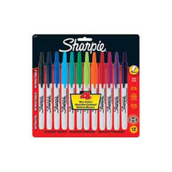 Sharpie 32707 permanent marker Fine tip Assorted colours 12 pc(s)