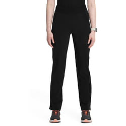 Infinity Cherokee Women's Scrub Pant Mid Rise Tapered Leg Pull-on Bottom with Moisture Wicking & 360 Stretch Fabric Plus Size CK065AP  2XL Petite  Bla