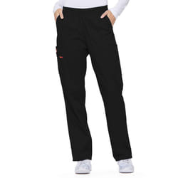 Dickies Women's Plus Size Signature Elastic Waist Scrubs Pant  Black  XX-Large