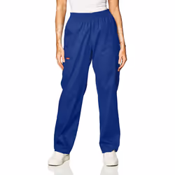 Dickies womens Signature Elastic Waist medical scrubs pants Galaxy Blue XX-Small US