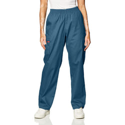 Dickies womens Signature Elastic Waist medical scrubs pants  Caribbean Blue  XX-Large Plus Tall