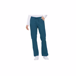Dickies Womens Signature Mid Rise Drawstring Scrubs cargo Pant, caribbean Blue, X-Small Petite