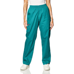 Dickies womens Signature Elastic Waist medical scrubs pants  Teal Blue  XX-Small US