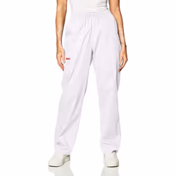 Cherokee womens Signature Elastic Waist medical scrubs pants  White  XX-Small US
