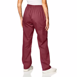 Dickies womens Signature Elastic Waist medical scrubs pants  Wine  Med