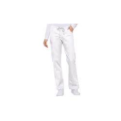Dickies Womens Signature Mid Rise Drawstring Scrubs cargo Pant  White  Medium Tall