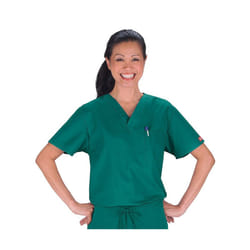Dickies Mens Big and Tall Signature V-Neck Scrubs Shirt  Hunter  XXXX-Large