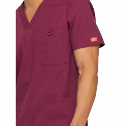 Dickies Men's Big and Tall Big & Tall V-Neck Scrub Double Chest Pocket
