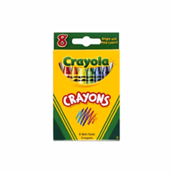 CRAYOLA LLC FORMERLY BINNEY & SMITH BIN3008 CRAYOLA CRAYONS 8 COLOR