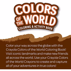 Crayola Colours of the World Colouring Book 48 pages - featuring famous landmarks and new friends - for ages 3+