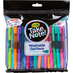 Crayola Coloured Gel Pens, Washable Pens, Bullet Journaling, 24 Count