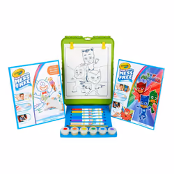 Crayola ColorWonder Tabletop Easel Kit Mess Free Markers Paint PJ Mask