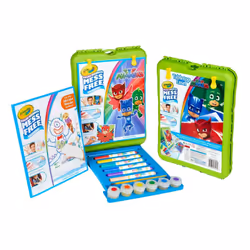 Crayola ColorWonder Tabletop Easel Kit Mess Free Markers Paint PJ Mask