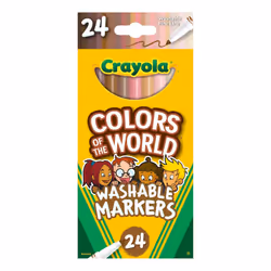 Crayola Colors Of The World Fine Line Washable Markers 24/Pk587810