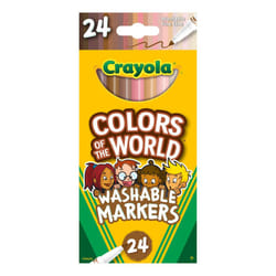 Crayola Colors Of The World Fine Line Washable Markers 24/Pk587810