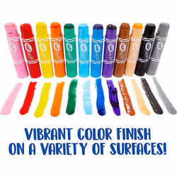 Crayola Quick Dry Paint Sticks Paint Set Kids, Set of 12 colours